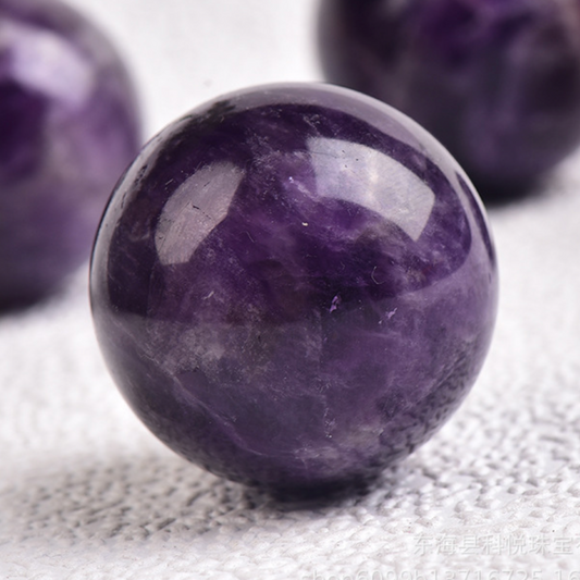天然水晶球能量家居擺件 （紫水晶）